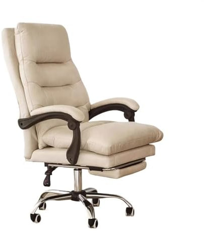 GLigeT Chaise de Bureau Chaise de Bureau de Luxe, Chaise d'affaires, Chaise d'ordinateur à Dossier Haut, Fauteuil de Loisirs avec Repose-Pieds Chaise Bureau Ergonomique