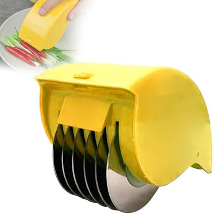 Cikiki Tritatutto manuale per prezzemolo, con 6 lame, in acciaio inox PP, per coriandolo, scalogno, prezzemolo