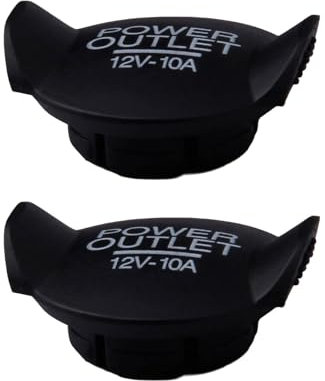 Ldabrye 2Pcs 12V Power Socket Plug Covers Caps Dustproof Caps For Power Port Outlet Car Outlet Covers
