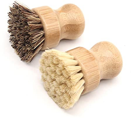 Alipis -reinigungsbürste Für Wok Töpfe Und Pfannen Ölbeständig Mit Kurzem Griff Sisal-borsten Für Küche Und Haushaltsreinigung