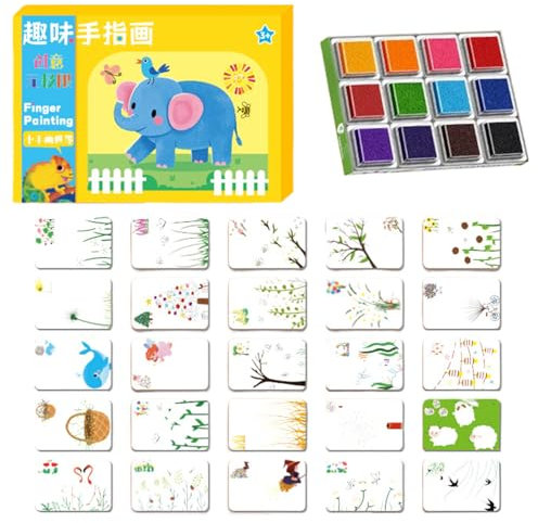 Peinture au doigt pour tout-petits de 1 à 3 ans | Peinture au doigt lavable pour , bébés, école, salle de classe, fête, artisanat, décoration poterie, art de la maison