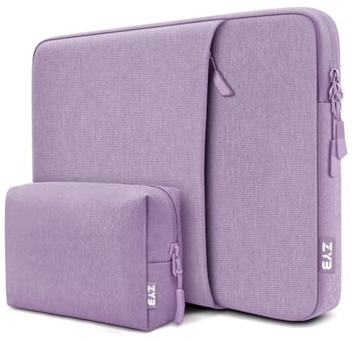 ZYB Laptophülle 15 Zoll Laptoptasche 15.6 Zoll mit Zubehör Tasche-Lila | Wasserdicht Laptophülle 15.6 Zoll für 15 Zoll Notebook Lenovo Thinkpad Ideapad HP Acer Asus Dell Surface Laptop MacBook Pro