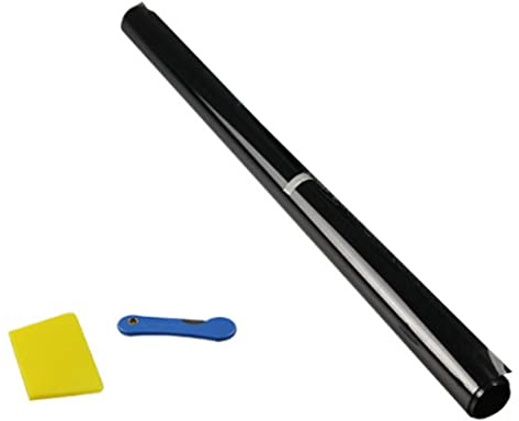 Hilai Car Window Tint Film 35% Transmission Adhesive Mirror Film Roll UV Sun Protector 50x300cm Black