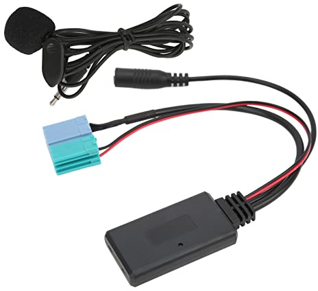 Dioche Bluetooth AUX IN 6+8 Pin Bluetooth AUX IN Adapter Hands Free Microphone Replacement for Bravo Radio Since 2007