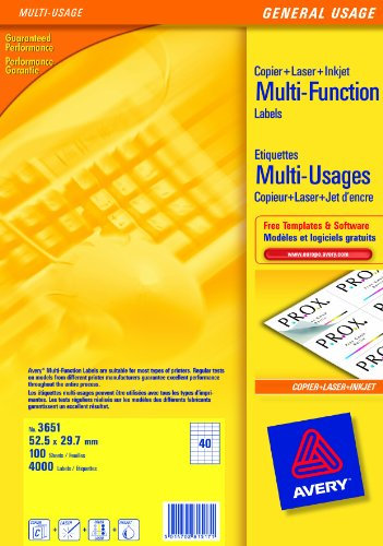 Avery 3651 Universal-Etikette (A4)