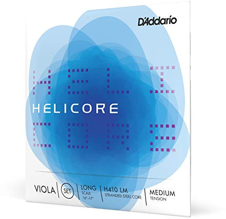 D'Addario H410-LM Helicore Viola Saitensatz mehrfach verdrillter Stahlkern Long Medium