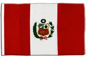 Flaggenfritze® Flagge Peru - 30 x 45 cm