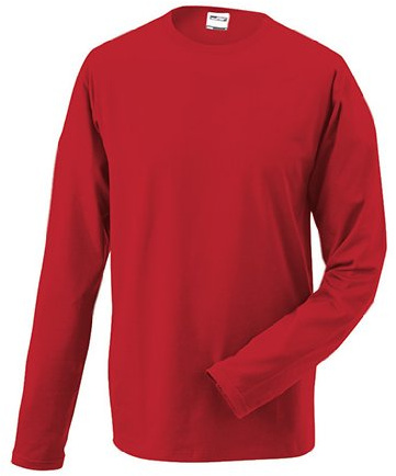 James & Nicholson Elastic Shirt Langarm - Schmal geschnittenes Langarm-Shirt mit Elasthan für Damen und Herren
