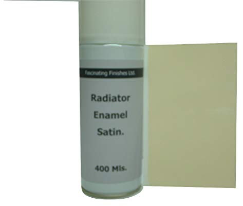 2 x 400ml Aerosol Satin Cream Heat Resistant Radiator & Boiler Spray Paint