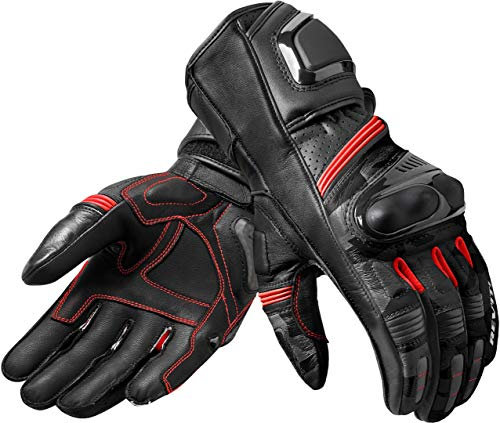 Revit League Motorradhandschuhe Schwarz/Grau/Rot L