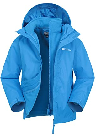 Mountain Warehouse Fell Kids 3 in 1 Water Resistant Jacket Cobalt Kids Size 9-10 Years