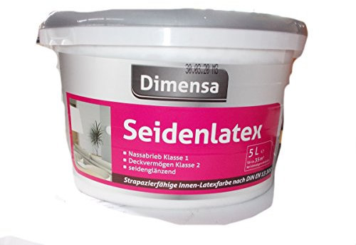 Dimensa Seidenlatex, Innenfarbe, weiss, 5 Liter