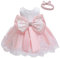 LZH Vestito da Ragazza per Bambina Abito da Battesimo da Principessa per Matrimoni Sposa Compleanno