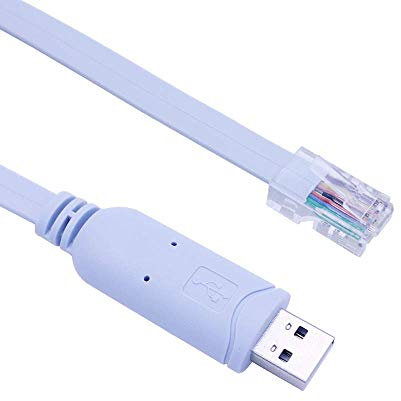 Cavo da USB a console, cavo per console USB, console USB a Rj45, rollover USB per Windows/Vista/MAC/Linux (1,8 m/6 Ft, blu)