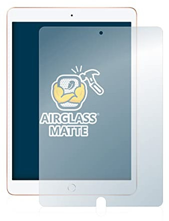 brotect Anti-Glare Glass Screen Protector Matte compatible with Apple iPad 10.2 2020 (8th Gen.) - Anti-Scratch 9H Protection Film