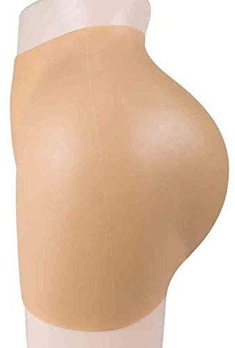 Silikon Panty Gesäß Hüften,Body Shaper Gepolsterte Po Lifter Hip Enhancer Höschen Silikon Shapewear Unterwäsche Für Ladyboy Kostüme Transgender,Asian Yellow,L
