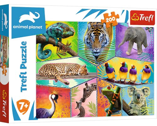 Trefl, Puzzle, Exotisch Welt, 200 Teile, für Kinder ab 7 Jahren