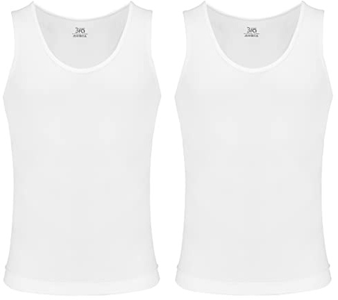 UnsichtBra Shapewear - Canottiera intima da uomo, a compressione, da uomo, colore bianco, beige, nero, 2 x bianco, M
