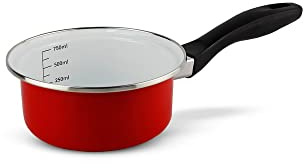 Schäfer Ø 16 cm Stieltopf Stiel-Kochtopf Metallic-Rot