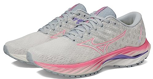 Mizuno Wave Inspire 19 - Scarpa da Acqua da Donna, Biancaneve/Alto/Rosa Vis, 11