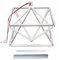 GREALY Clear Quartz Crystal Singing Pyramid Merkaba for Sound Healing Meditation Prayer With with Two types Crystal Singing Bowl Striker gift for Prayer (Size : 10 inch)