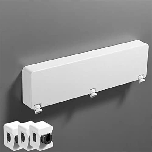 Tendedero retráctil Hogar 6M Alambre de Acero Colgador de Pared Invisible de Tres Filas Tendedero retráctil para Interiores (Color : Argento, Size : Talla ?nica) (Argento Talla ?ni