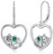 VONALA Herz Katzen Ohrringe Hängend Damen 925 Sterling Silber Katze Tropfen Hängende Ohrringe Schmuck für Frauen Mädchen Tochter Schwester (Cat-A)