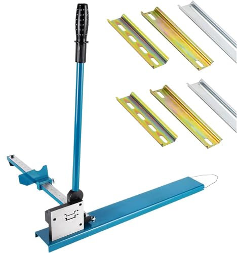 COYEUX Coupe-Rail Manuel Din, Coupe-Rail à Double rainure avec règle de 50 cm, pour Couper des Rails en Acier/Aluminium à Fente de 35 mm de Largeur, 7,5 mm de Hauteur