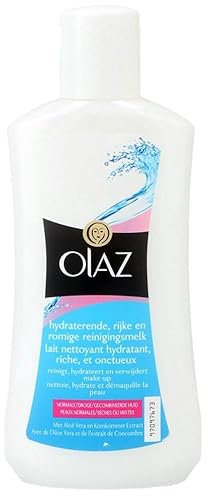 5x Olaz Essentials Reinigungsmilch Feuchtigkeitsspendende reichhaltige,200ml (5er Pack)