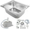 Évier de Cuisine en Acier Inoxydable -Evier Cuisine 1 Bac Inox avec Raccords de Vidange-Evier Cuisine 1 Bac-Évier avce Siphon et Bonde- Évier à Encastrer Évier Inox 1 Bac (CW60106)