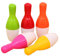 Kugelschreiber, 5pcs niedliche Bowling -Kugelstockstifte Mini Retractable Kugelschreiber Teleskop Stift Kreatives Neuheit Geschenk für Schüler Kinder 0,5 mm blaue Tinte (zufällige Farbe), Bowling Tel