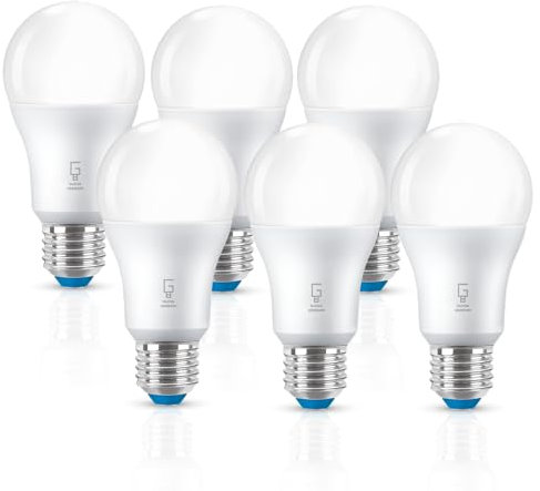 NUOVA GERMANY Lampadina LED E27, 15W (equivalenti a 100W), A60 Edison 1520 Lumen, Non Dimmerabile, Lampadine di Nuova Generazione, 6000K, Luce Bianca Fredda - Pacco da 6