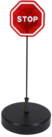 Akozon LED-Stoppschild-Parksensor mit Verstellbarem Ständer, Automatischer Parkdetektor für Garagentore