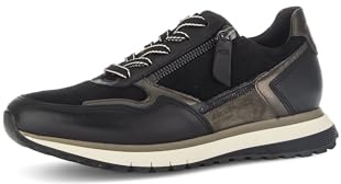 Gabor Damen Low-Top Sneaker, Frauen Halbschuhe,Komfortable Mehrweite (H)