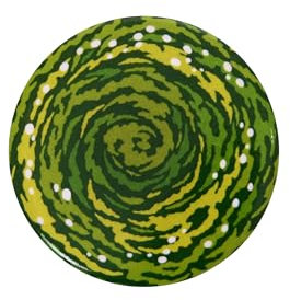 Elbenwald Button mit Portal Motiv für Rick and Morty Fans Ø 3,5 cm Mehrfarbig