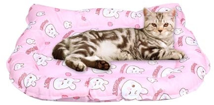 Salyeeluly Kühlmatte für Hunde, weiche Kühldecke aus Eisseide, wasserdichtes Haustierzubehör, langlebig, kühlende Decke für Hunde und Katzen, drinnen und draußen