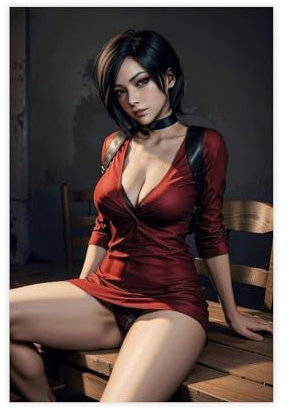 CSESTCGN Poster Resident Evil Ada Wong, 20, Leinwandposter, Wandkunst, Dekordruck, Bild Gemälde für Wohnzimmer, Schlafzimmer, Dekoration, 40 x 60 cm