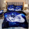 Wolf Bettwäsche 135x200cm 3D Animal 2 Personen Bettbezug Set für Jungen Mädchen 3 Teilig Set Weich Bunte Wölfe Bettwäsche Set 100% Microfaser Bettbezug + 2 Kissenbezüge 80x80cm mit Reißverschluss