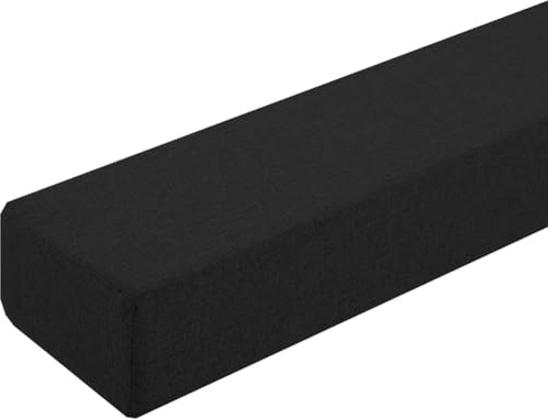 Yekuhe Lückenfüller für langes Bett/Matratzen-Lückenkissen/Kopfteil-Lückenfüller/Bettverbinder/Matratzenverlängerung, schließt die Lücke zwischen Matratze und Wand/Kopfteil(Black,90x20x20cm)