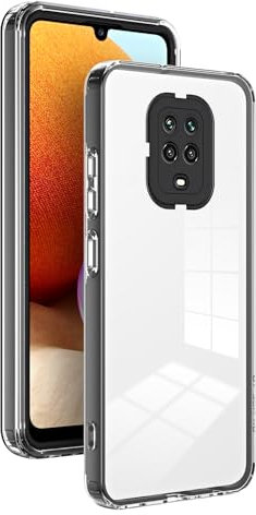bojioderf Compatible avec Redmi Note 9 Pro 4G Coque,Compatible avec Redmi Note 9S 4G Housse de Protection Transparente pour Appareil Photo Black
