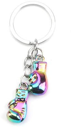 Tranbath Schlüsselanhänger mit Personalisierung, Boxhandschuh-Design, Geschenke für Frauen, Freundin, Mama, Schwester, Geburtstag, Freundschaftsgeschenke (Bunt, S)