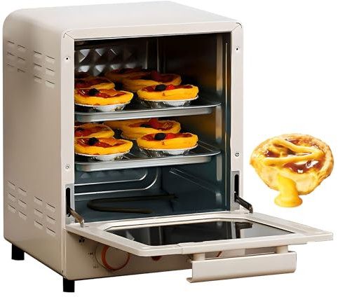 QUTBAG 15L Countertop Mini Oven Air Fryer with Adjustable Temperature and Timer