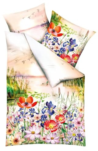 Kaeppel Mako-Satin Bettwäsche Sunset Memories bunt 1 Bettbezug 155 x 220 cm + 1 Kissenbezug 80 x 80 cm