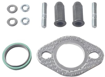 Laroal 1 Ensemble de Joints d'échappement, écrous de Goujon, rondelle, Joint d'échappement pour système d'échappement Compatible avec Les Scooters, cyclomoteurs, Quad