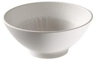 APS 85508 - Cuenco de melamina (16 cm de diámetro, 6,5 cm de alto, 0,5 L), color blanco y beige
