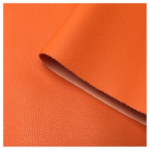 Similicuir Robuste, Similicuir Texturé Pour Rembourrage, Réparation Automobile, Canapés, Sacs, Chaises, Sièges de Voiture, Bricolage/Oranje/1.6X