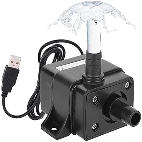 ZiStarlilife Water Pump Brushless Submersible Water Pump Centrifugal Pump USB Charging Mini Drive Water Pump For Fish Tank Solar Aquarium Pond Water Circulation