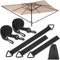 Xujinsongg 5 Piezas Correas de Viento para Sombrillas, Ajustables, Soporte para Sombrilla Resistente al Viento y Clima, Accesorio para Sombrillas de Terraza y Jardín, Incluye Bolsa de Almacenamiento