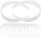 VICASKY 12pièces Bandeaux Plastique Blancs Pour Femmes Accessoires De Cheveux Bandeaux Unis Pour Utilisation Quotidienne Et Événements Spéciaux