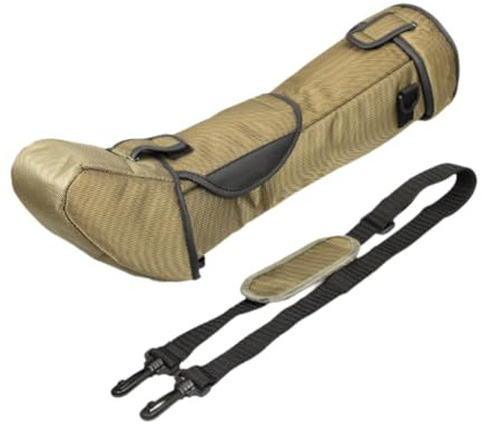 Ronyme Vogelbeobachtungs -Teleskop -Tasche, Scope -Koffer mit Riemen gepolstertem Nylon -Tragenkoffer tragbar für Wandervogelbeobachtung Ourdoor, für 80 Mm Teleskop